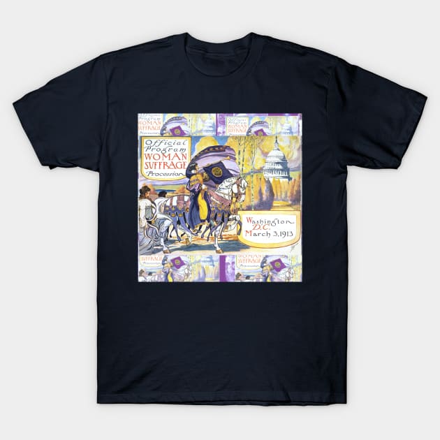 1913 Women's March On Washington - Votes For Women T-Shirt by maryhiroseartworks